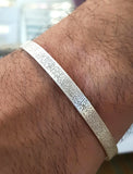 Silver bangle - silver with gold plated bangle - handmade engraving - afghani online - family bracelet - customized bangle - Ayat Al Kursi bracelet - Palestine Silver - Jordan gifts - gifts for her - USA silver - الافغاني - تفصيل اسوارة بانجل - بانجل حفر مع تلوين - هدايا فضة - فضة مطلي ذهب - اسوارة اية الكرسي - توصيل حول العالم