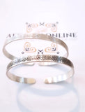 Silver bangle - silver with gold plated bangle - handmade engraving - afghani online - family bracelet - customized bangle - Ayat Al Kursi bracelet - Palestine Silver - Jordan gifts - gifts for her - USA silver - الافغاني - تفصيل اسوارة بانجل - بانجل حفر مع تلوين - هدايا فضة - فضة مطلي ذهب - اسوارة اية الكرسي - توصيل حول العالم