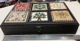 tea box - Palestine boxes - accessories box - Jordanian box - Afghani online - handmade box - pottery - ceramic - Ajami - 6 blocks - embroidery - tree of life - mosaic - صنوق شاي - صندوق مقسم - هدايا الاردن - هدايا فلسطين - تحف شرقية - هدايا للبيت - الافغاني - هدايا شركات
