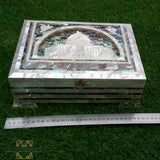 Dome of the rock - AlAqsa - Jerusalem - Mosque - made from mother of pearl - afghani -afghani online -  holyland - products - مصحف - قبة - الصخرة - صدف صناعة - يدوية - فلسطين - الأراضي المقدسة-