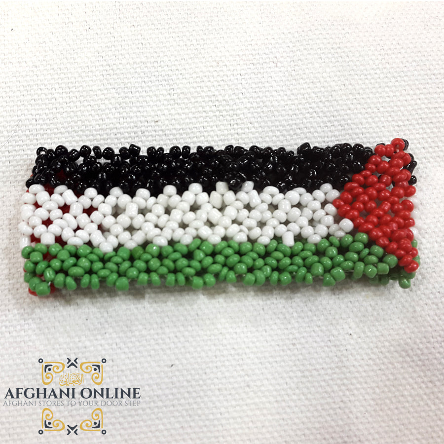 Bracelet Perles Acrylique Aux Couleurs Du Drapeau Palestinien - Neuf Avec étiquettes, Sans Marque