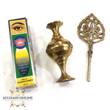 kohl, Arabian kohl, brass holder, eye liner, Jordan, afghani online