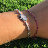 Silver bracelet, hand of fatima bracelet, zircons stones, 925 silver, Afghani online, Afghani Amman, اسوار فضة, اسوارة كف فاطمة, اسوارة زركون, افغاني اونلاين