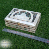 Dome of the rock - AlAqsa - Jerusalem - Mosque - made from mother of pearl - afghani -afghani online -  holyland - products - مصحف - قبة - الصخرة - صدف صناعة - يدوية - فلسطين - الأراضي المقدسة-