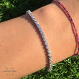 Tennis bracelet - silver bracelet - Jordan bracelets - Dubai bracelets - Qatar bracelets -zircon bracelet - bracelet for her - Afghani online - gifts for her - women jewelry - اسوارة تنس - اسوارة فضة - اسوارة زركون - هدايا اساور - الافغاني