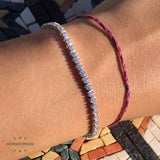 Tennis bracelet - silver bracelet - Jordan bracelets - Dubai bracelets - Qatar bracelets -zircon bracelet - bracelet for her - Afghani online - gifts for her - women jewelry - اسوارة تنس - اسوارة فضة - اسوارة زركون - هدايا اساور - الافغاني