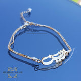 Arabic Name bracelet - silver customize - cubic zircon name bracelet - handmade silver - Afghani online - custom rose gold - Arabic personalized Name bracelet - UAE necklace - Jordan Necklace - Dubai Jewelry - personalized jewelry bracelet  - USA custom Jewelry - اسوارة اسم - اسوارة قضة تفصيل بالعربي - تفصيل اسم فضة مطلي ذهب - أحرف مع زركون - الافغاني