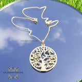 Family tree necklace customized - jewelry shipping -  Name Necklace personalized - silver customize - handmade silver - Afghani online - layered necklace - Arabic Name Necklace - UAE necklace - Jordan Necklace -  Qatar Jewelry - Family necklace - USA custom Jewelry - سنسال شجرة العائلة - سنسال تفصيل - تفصيل اسم فضة مطلي ذهب - الافغاني