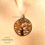 Family tree necklace customized - jewelry shipping -  Name Necklace personalized - silver customize - handmade silver - Afghani online - layered necklace - Arabic Name Necklace - UAE necklace - Jordan Necklace -  Qatar Jewelry - Family necklace - USA custom Jewelry - سنسال شجرة العائلة - سنسال تفصيل - تفصيل اسم فضة مطلي ذهب - الافغاني