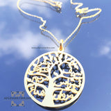 Family tree necklace customized - jewelry shipping -  Name Necklace personalized - silver customize - handmade silver - Afghani online - layered necklace - Arabic Name Necklace - UAE necklace - Jordan Necklace -  Qatar Jewelry - Family necklace - USA custom Jewelry - سنسال شجرة العائلة - سنسال تفصيل - تفصيل اسم فضة مطلي ذهب - الافغاني