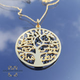 Family tree necklace customized - jewelry shipping -  Name Necklace personalized - silver customize - handmade silver - Afghani online - layered necklace - Arabic Name Necklace - UAE necklace - Jordan Necklace -  Qatar Jewelry - Family necklace - USA custom Jewelry - سنسال شجرة العائلة - سنسال تفصيل - تفصيل اسم فضة مطلي ذهب - الافغاني