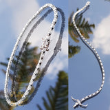 Tennis bracelet - silver bracelet - Jordan bracelets - Dubai bracelets - Qatar bracelets -zircon bracelet - bracelet for her - Afghani online - gifts for her - women jewelry - اسوارة تنس - اسوارة فضة - اسوارة زركون - هدايا اساور - الافغاني