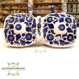 ceramic - oil pot - honey pot - makdous pot - yoghurt pot - jam pot cheese pot - handmade Palestine ceramic - set of 7 -Jordan -Afghani online - handmade ceramics - سيراميك يدوي زيت وزعتر - لبنة - زيتون - مربى - عسل -مقدوس - لبنة - الافغاني - الاردن - فلسطين