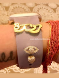 Apple watch Arabic Name - silver custom apple watch charms - apple watch band accessories - Randa name - handmade silver - Afghani online - customized apple watch name custom pin - Arabic Name personalized - UAE apple watch - Jordan apple watch name - Dubai Jewelry - name for watches - USA Apple custom Jewelry -   اسم رندة - أبل ساعة اسم - اسم تفصيل للساعة - تفصيل اسم فضة مطلي ذهب - بار أبل وتش - الافغاني