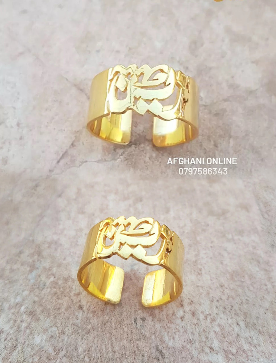 Casual Wear Imitation custom Special Double Names Ring at Rs 450 in Jaipur