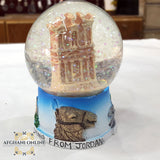 snow ball, Petra, Jordan souvenirs, afghani online.