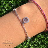 Silver charm bracelet - bracelet for her - tree bracelet - 925 silver - Afghani online - Afghani Amman - اسوار فضة - اسوارة زركون - اسوارة روديوم - افغاني اونلاين