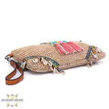 A Palestinian style purse, handmade with Artificial Embroidery, of a genuine leather of light summer color.luxury bag - leather purse - genuine bag - handmade embroidery bag - afghani online- Fashion bag - luxuries bags - branded bag - best gift for her - trendy bag - trend purse - USA bags - Jordan bags - Europe bags - handbag - french bag - summer bag - winter bag - stylish woman