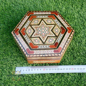 Mosaic box , handmade, Damascus mosaic, Jordan, Afghani, alafghani Amman, afghani online, صندوق موزاييك