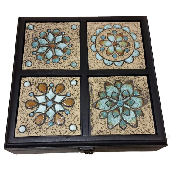 tea box, Jordan, afghani online, handmade, ceramic, 4 blocks