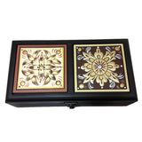 Tea box - Palestine souvenirs - oriental box - wooden handicrafts - accessories box - Jordan gifts - Ajamic - Afghani online, handmade - Arabian box - ceramic - embroidery منتجات شرقية يدوية - تطريز فلسطيني - هدايا الأردن - هدايا فلسطين -الافغاني