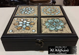 tea box, Jordan, afghani online, handmade, ceramic, 4 blocks