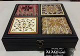 tea box, ajami, embroidery, Accessories box, afghani online, 4 blocks