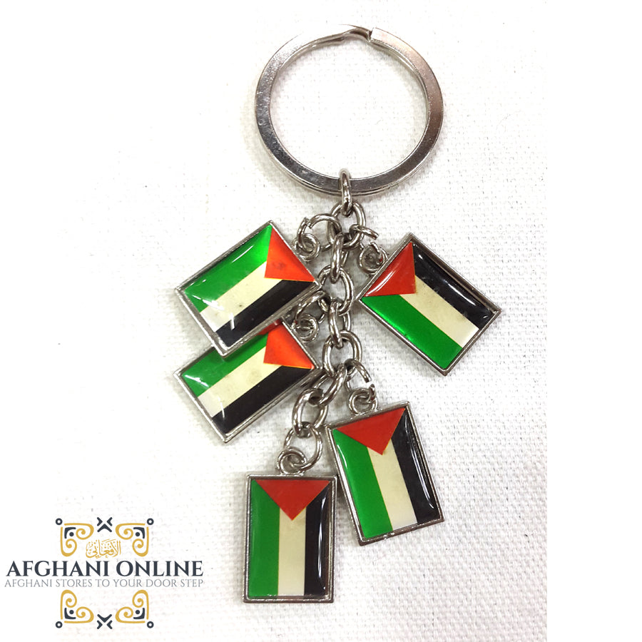 Palestinian Flag key chain Shape 2 – afghanionline.com