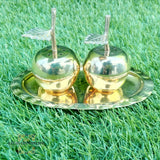 Brass -  handmade - Salt - and - Pepper - salt - and - pepper - مملحة - نحاس - ملونة - الأفغاني -  apple - تفاحة - هدايا - منزلية - مطبخ - طعام - afghani- jordan