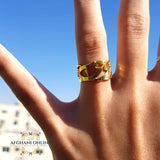 silver ring - gold plated ring - personalized ring name ring - handmade ring afghani online - afghani Jordan - afghani Amman - خاتم فضة - خاتم اسم مطلي ذهب - خاتم تفصيل يدوي - خاتم يدوي - الأفغاني عمان - الافغاني اونلاين