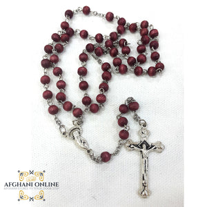rosary, cross, bethlehem, rose wood, Jordan, Palestine, afghani online