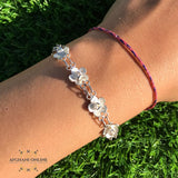 Silver bracelet - filigree bracelet - gemstone - 925 silver - afghani online - afghani Amman - اسوار فضة - اسوارة فيليغري - اسوارة شرقية - افغاني اونلاين