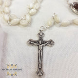 rosary, cross, bethlehem, mother of pearl, Jordan, Palestine, afghani online