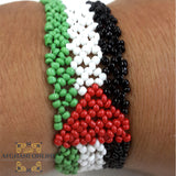 bracelet, beads, Palestine flag, stretched, Jordan, afghani online