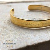 Silver bangle - silver with gold plated bangle - handmade engraving - afghani online - family bracelet - customized bangle - Ayat Al Kursi bracelet - Palestine Silver - Jordan gifts - gifts for her - USA silver - الافغاني - تفصيل  اسوارة بانجل - بانجل حفر مع تلوين  - هدايا فضة - فضة مطلي ذهب -  اسوارة اية الكرسي - توصيل حول العالم