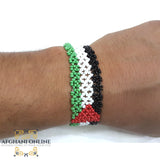 bracelet, beads, Palestine flag, stretched, Jordan, afghani online