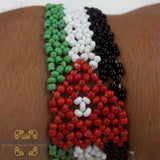 bracelet, beads, Jordan flag, stretched, Jordan, afghani online