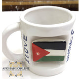  Jordanian mug in ceramic, 3D work at afghani online only.