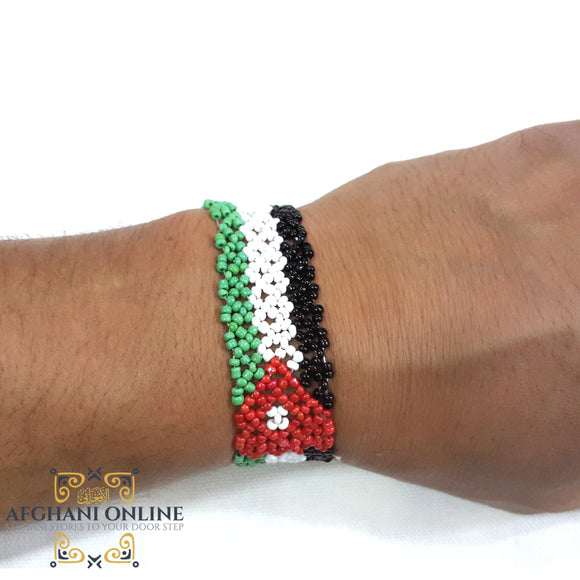 bracelet, beads, Jordan flag, stretched, Jordan, afghani online