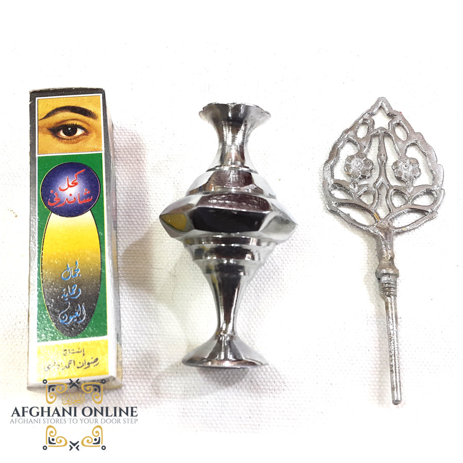 Arabic Kohl Arab kohl with white metal eye liner holder ( Buy 1 get 1 for free ...