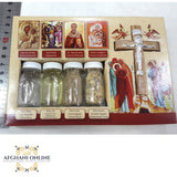 Holy Water, Holy Sand, Holy oil, Holy incense with wooden cross rosary, afghani online