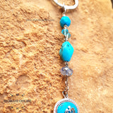Car key chain silver customized decoration - chain accessories - car charm key - car key holder - luxury car pendant - car key holder Arabic Quran verse - Automotive gift - silver key-chain - handmade - Afghani online - Name of Allah - Turquoise gemstone - car holder - custom car key holder - هدايا الأردن - مدالية سيارة اسم الله جل جلاله مع احجار فيروز - شذر - مداليات مفتاح سيارة فضة - الافغاني - هدايا الاردن - فضة يدوي - هدايا فلسطين