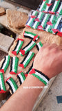 Palestine flag beaded bracelet ( 12 pieces )