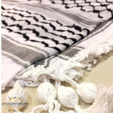 Palestinian keffiyeh - Kuffiyah scarf in United kingdom - Keffiyeh in USA - Arabic scarf from Palestine - kufīyah - ghutrah - shemagh - hattah - traditional Middle Eastern headdress - Amman Jordan souvenirs - Afghani online - shop from Palestine - حطة فلسطينية - شماغ فلسطيني