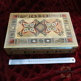 Mosaic box - handmade - Damascus mosaic - Jordan - Afghani - alafghani Amman - afghani online - صندوق موزاييك