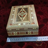 Mosaic box - handmade - Damascus mosaic - Jordan - Afghani - alafghani Amman - afghani online - صندوق موزاييك