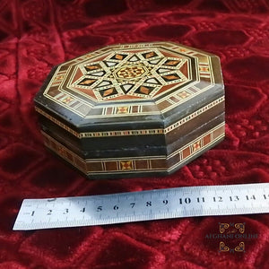 Mosaic box - handmade - Damascus mosaic - Jordan - Afghani - alafghani Amman - afghani online - صندوق موزاييك