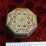 Mosaic box - handmade - Damascus mosaic - Jordan - Afghani - alafghani Amman - afghani online - صندوق موزاييك