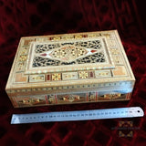 Mosaic box - handmade - Damascus mosaic - Jordan - Afghani - alafghani Amman - afghani online - صندوق موزاييك