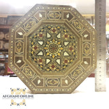 Mosaic box octagonal, handmade, Damascus mosaic, Jordan, Afghani, alafghani Amman, afghani online, صندوق موزاييك